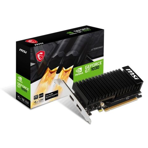 Видеокарта MSI GeForce GT1030 4Gb Silent LP OC (GT 1030 4GHD4 LP OC) - Нулевой остаток (Feed)  - Нулевой остаток (Feed) 