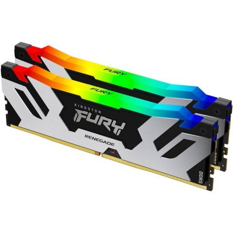 Модуль памяти для компьютера DDR5 32GB (2x16GB) 7200 MHz Renegade RGB XMP Kingston Fury (ex.HyperX) (KF572C38RSAK2-32) - Нулевой остаток (Feed)  - Нулевой остаток (Feed)