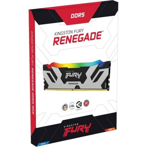 Модуль памяти для компьютера DDR5 32GB (2x16GB) 7200 MHz Renegade RGB XMP Kingston Fury (ex.HyperX) (KF572C38RSAK2-32) - Нулевой остаток (Feed)  - Нулевой остаток (Feed)