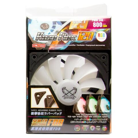 Кулер для корпуса Scythe Kaze Flex 120 mm RGB PWM (SU1225FD12LR-RDP) - Нулевой остаток (Feed)  - Нулевой остаток (Feed) 