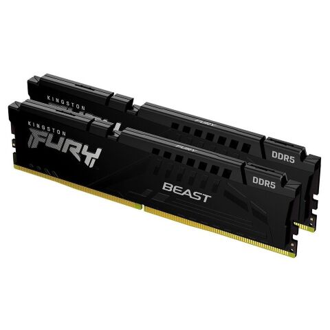 Модуль памяти для компьютера DDR5 32GB (2x16GB) 5600 MHz Beast AM5 Black Kingston Fury (ex.HyperX) (KF556C36BBEK2-32) - Модули памяти для компьютера - Модули памяти для компьютера