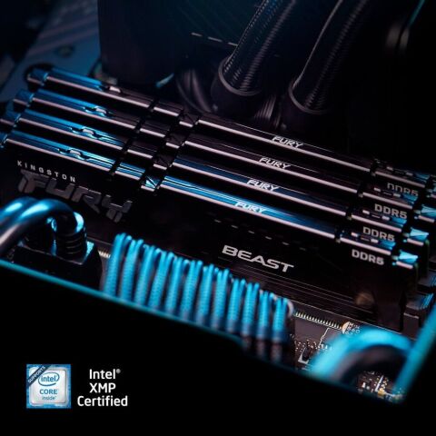 Модуль памяти для компьютера DDR5 32GB (2x16GB) 5600 MHz Beast AM5 Black Kingston Fury (ex.HyperX) (KF556C36BBEK2-32) - Модули памяти для компьютера - Модули памяти для компьютера