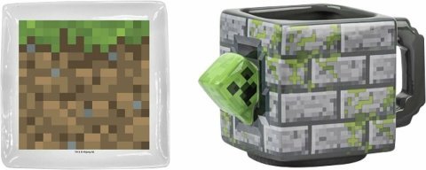 Чашка и подставка Zak designsMinecraft Creeper Sculpted 3D Mug Майнкрафт Кружка керамика 450 мл. -   -  
