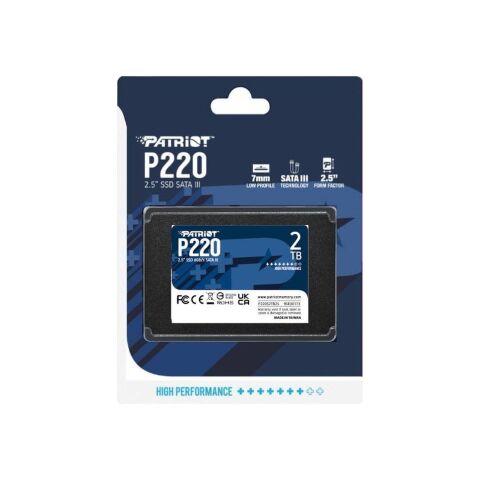 Накопитель SSD 2.5" 2TB P220 Patriot (P220S2TB25) - Внутренние SSD  - Внутренние SSD 