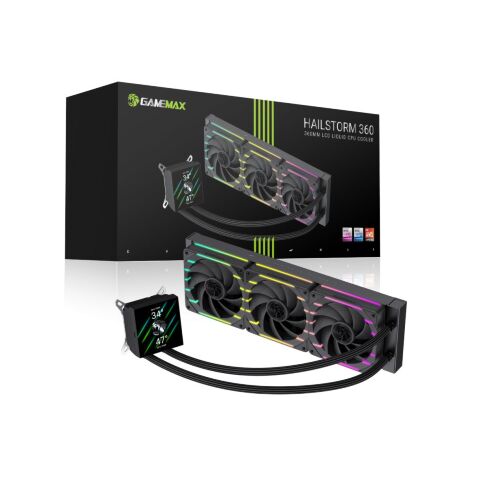 Кулер для процессора Gamemax HAILSTORM 360 BK - Кулеры к процессорам  - Кулеры к процессорам 