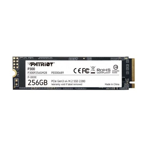 Накопитель SSD M.2 2280 256GB Patriot (P300P256GM28) - Внутренние SSD  - Внутренние SSD 