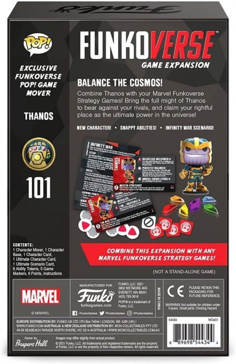 Настольная игра Funko Marvel Funkoverse Thanos 101 Expansion Танос -   -