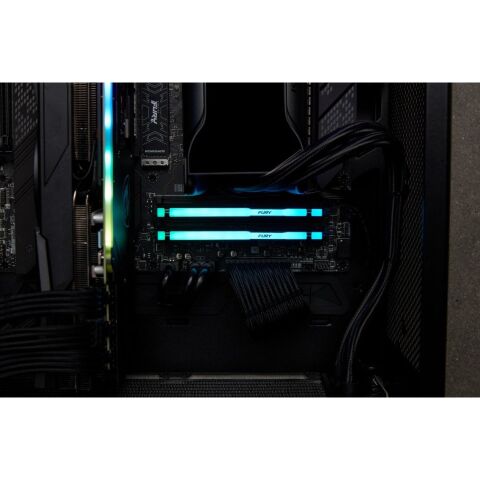 Модуль памяти для компьютера DDR5 32GB 5600 MHz Beast RGB XMP Kingston Fury (ex.HyperX) (KF556C40BBA-32) - Нулевой остаток (Feed)  - Нулевой остаток (Feed) 
