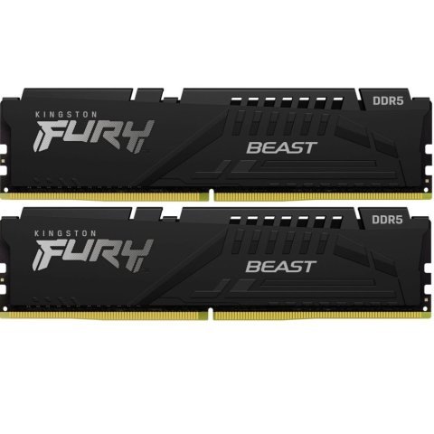 Модуль памяти для компьютера DDR5 32GB (2x16GB) 6400 MHz Beast Black XMP Kingston Fury (ex.HyperX) (KF564C32BBK2-32) - Нулевой остаток (Feed)  - Нулевой остаток (Feed) 
