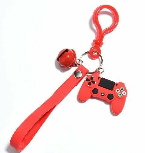 Брелок подвеска на рюкзак Simulation Joystick 3D Keychain Джойстик красный - -
