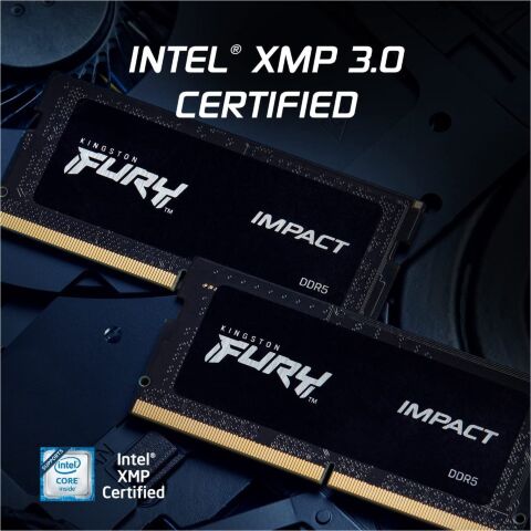 Модуль памяти для ноутбука SoDIMM DDR5 16GB 5600 MHz Impact Kingston Fury (ex.HyperX) (KF556S40IB-16) - Модули памяти к ноутбукам  - Модули памяти к ноутбукам 