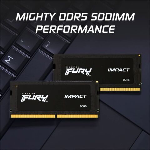 Модуль памяти для ноутбука SoDIMM DDR5 16GB 5600 MHz Impact Kingston Fury (ex.HyperX) (KF556S40IB-16) - Модули памяти к ноутбукам  - Модули памяти к ноутбукам 