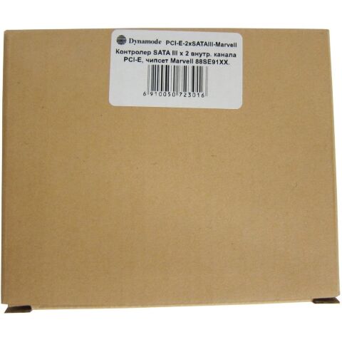 Контроллер Dynamode PCI-E to 2 х SATA III (6 Gb/s), 2 ch (PCI-E-2xSATAIII-Marvell) - Нулевой остаток (Feed)  - Нулевой остаток (Feed) 