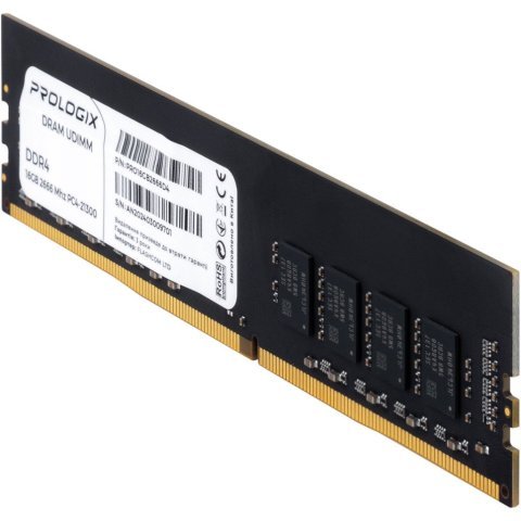 Модуль памяти для компьютера DDR4 16GB 2666 MHz Prologix (PRO16GB2666D4) - Нулевой остаток (Feed)  - Нулевой остаток (Feed) 