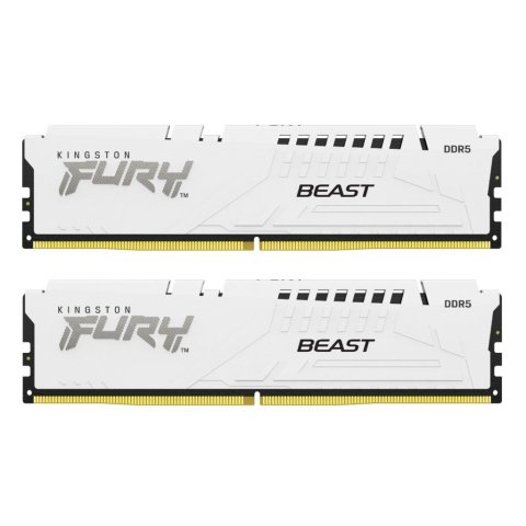 Модуль памяти для компьютера DDR5 32GB (2x16GB) 6400 MHz Beast White EXPO Kingston Fury (ex.HyperX) (KF564C32BWEK2-32) - Нулевой остаток (Feed)  - Нулевой остаток (Feed) 