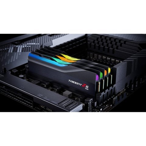 Модуль памяти для компьютера DDR5 32GB (2x16GB) 6000 MHz Trident Z5 RGB Black G.Skill (F5-6000J3238F16GX2-TZ5RK) - Нулевой остаток (Feed)  - Нулевой остаток (Feed)