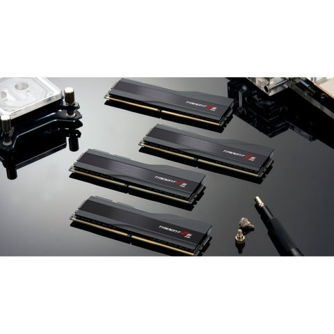 Модуль памяти для компьютера DDR5 32GB (2x16GB) 6000 MHz Trident Z5 RGB Black G.Skill (F5-6000J3238F16GX2-TZ5RK) - Нулевой остаток (Feed)  - Нулевой остаток (Feed)