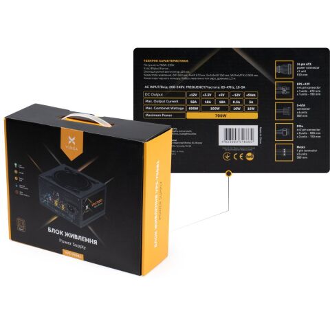 Блок питания Vinga 700W (VPS-700B1) - Блоки питания  - Блоки питания 