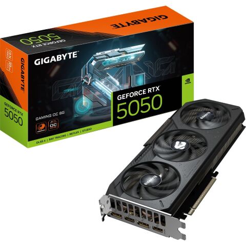 Видеокарта GIGABYTE GeForce RTX5050 8Gb GAMING OC (GV-N5050GAMING OC-8GD) - Видеокарты  - Видеокарты 