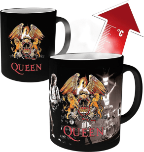 Чашка хамелеон QUEEN Crest Heat Change Mug Герб групи Квін 320 мл