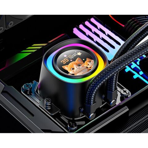 Система жидкостного охлаждения ID-Cooling FX360 LCD PE - Нулевой остаток (Feed)  - Нулевой остаток (Feed) 