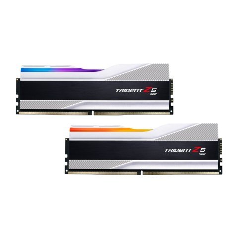 Модуль памяти для компьютера DDR5 32GB (2x16GB) 6000 MHz Trident Z5 RGB Silver G.Skill (F5-6000J3238F16GX2-TZ5RS) - Нулевой остаток (Feed)  - Нулевой остаток (Feed)
