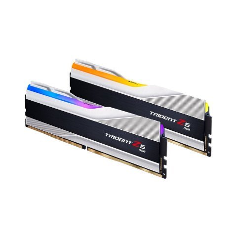 Модуль памяти для компьютера DDR5 32GB (2x16GB) 6000 MHz Trident Z5 RGB Silver G.Skill (F5-6000J3238F16GX2-TZ5RS) - Нулевой остаток (Feed)  - Нулевой остаток (Feed)