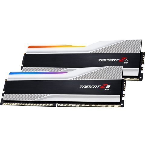 Модуль памяти для компьютера DDR5 32GB (2x16GB) 6000 MHz Trident Z5 RGB Silver G.Skill (F5-6000J3238F16GX2-TZ5RS) - Нулевой остаток (Feed)  - Нулевой остаток (Feed)