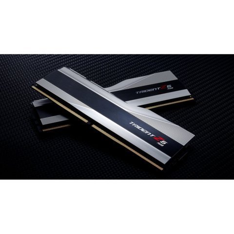 Модуль памяти для компьютера DDR5 32GB (2x16GB) 6000 MHz Trident Z5 RGB Silver G.Skill (F5-6000J3238F16GX2-TZ5RS) - Нулевой остаток (Feed)  - Нулевой остаток (Feed)