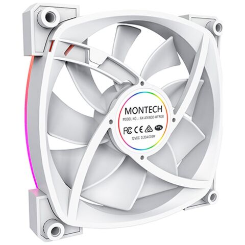 Кулер для корпуса MONTECH RX140 PWM WHITE - Нулевой остаток (Feed)  - Нулевой остаток (Feed) 