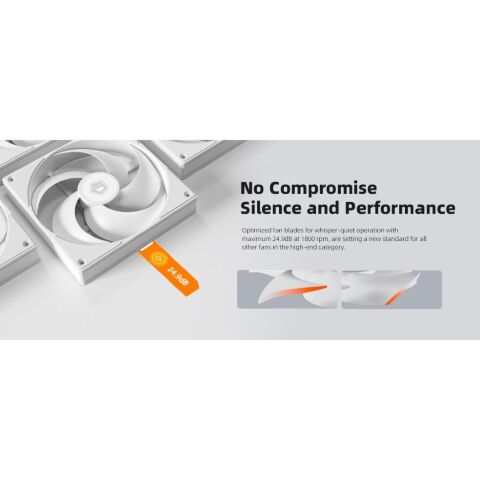 Кулер для корпуса ID-Cooling Вентилятор ID-Cooling AS-140-W White (AS-140-W) - Нулевой остаток (Feed) - Нулевой остаток (Feed)