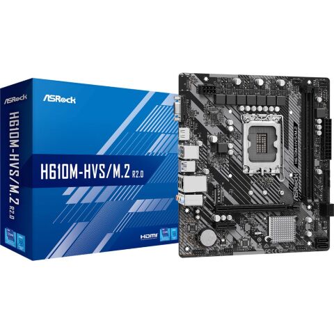 Материнская плата ASRock H610M-HVS/M.2 R2.0 - Нулевой остаток (Feed) - Нулевой остаток (Feed)