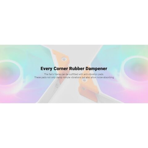 Кулер для корпуса ID-Cooling TF-12025-PRO ARGB REVERSE WHITE - Нулевой остаток (Feed)  - Нулевой остаток (Feed) 