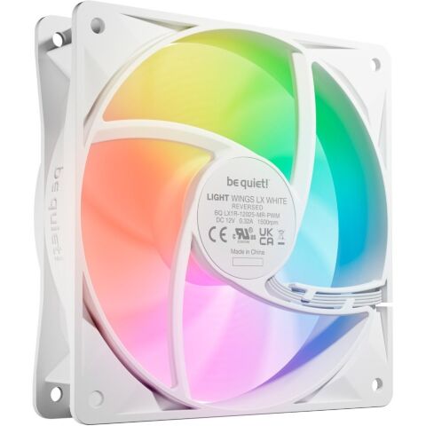 Кулер для корпуса Be quiet! Light Wings LX 120mm PWM Reverse білий (BL133) - Нулевой остаток (Feed)  - Нулевой остаток (Feed) 