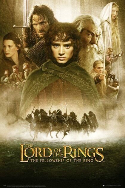 Постер Lord Of The Rings - Fellowship Of The Ring 1 Sheet Maxi Poster плакат 91*61 см -   -