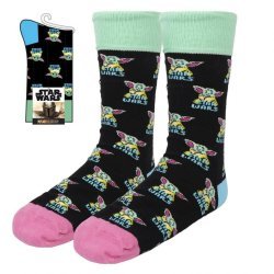 Носки Cerda Star Wars Mandalorian Calcetines Adult Socks Звездные войны Грогу (40-46)