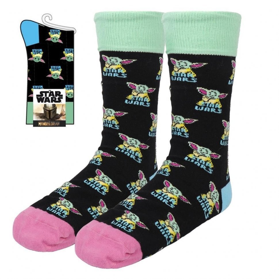 Носки Cerda Star Wars Mandalorian Calcetines Adult Socks Звездные войны Грогу (40-46)