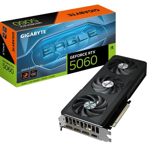 Видеокарта GIGABYTE GeForce RTX5060 8Gb EAGLE MAX OC (GV-N5060EAGLEMAX OC-8GD) - Видеокарты  - Видеокарты 