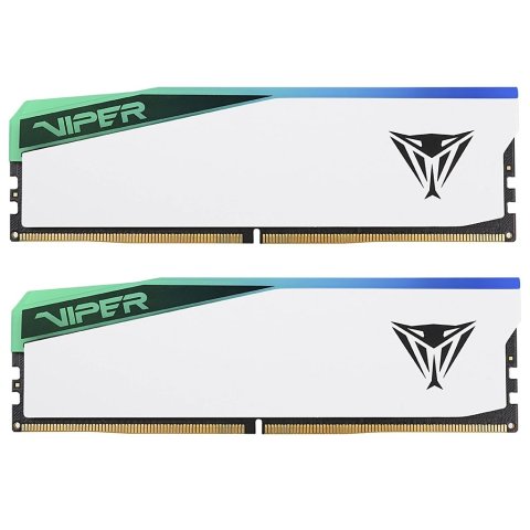 Модуль памяти для компьютера DDR5 32GB (2x16GB) 6600 MHz Viper Elite 5 RGB Patriot (PVER532G66C36KW) - Нулевой остаток (Feed)  - Нулевой остаток (Feed) 