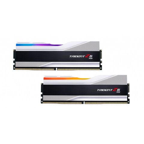 Модуль памяти для компьютера DDR5 32GB (2x16GB) 6000 MHz Trident Z5 RGB Silver G.Skill (F5-6000J3636F16GX2-TZ5RS) - Модули памяти для компьютера  - Модули памяти для компьютера 