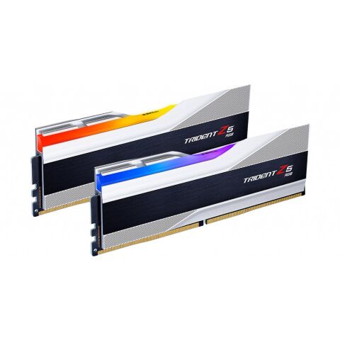 Модуль памяти для компьютера DDR5 32GB (2x16GB) 6000 MHz Trident Z5 RGB Silver G.Skill (F5-6000J3636F16GX2-TZ5RS) - Модули памяти для компьютера  - Модули памяти для компьютера 