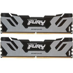 Модуль памяти для компьютера DDR5 96GB (2x48GB) 6000 MHz Renegade Silver XMP Kingston Fury (ex.HyperX) (KF560C32RSK2-96)