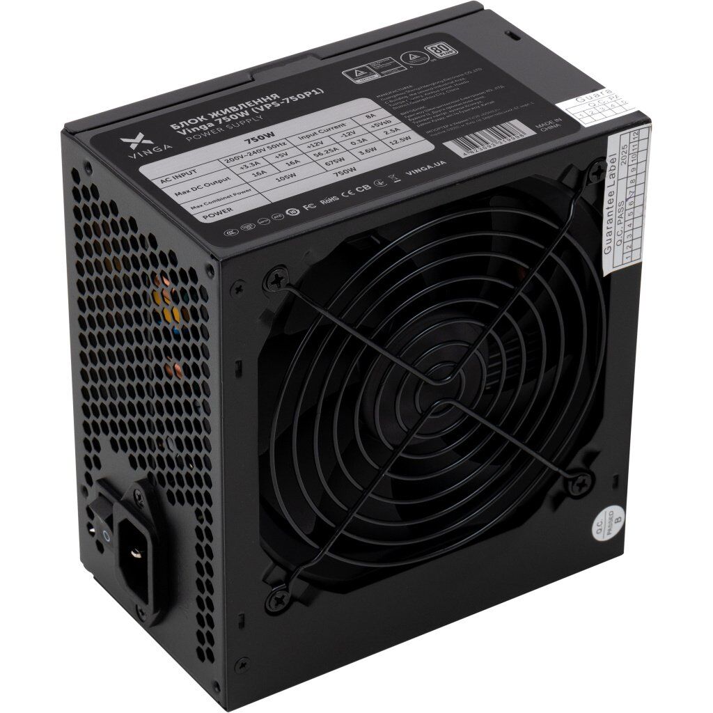 Блок питания Vinga 750W ОЕМ (VPS-750P1)