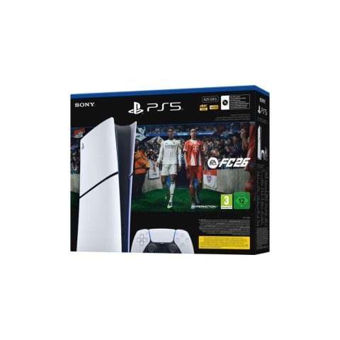 Игровая консоль Sony Playstation 5 Slim Digital 825GB (+EA SPORTS FC 26) (1000049864) - Нулевой остаток (Feed)  - Нулевой остаток (Feed) 