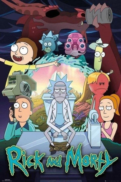 Постер Рик и Морти Rick and Morty Maxi Poster Season 4 плакат 91*61 см -   -