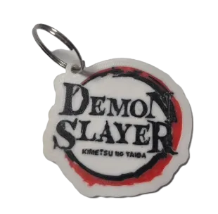 Брелок Demon Slayer Logo Keychain ABS пластик Клинок, що розсікає демонів 6 см.