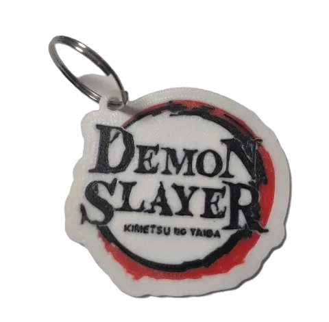 Брелок Demon Slayer Logo Keychain ABS пластик Клинок, що розсікає демонів 6 см. -   -  