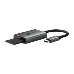 Считыватель флеш-карт TP-Link USB-C SD + TF silver (UA430C)