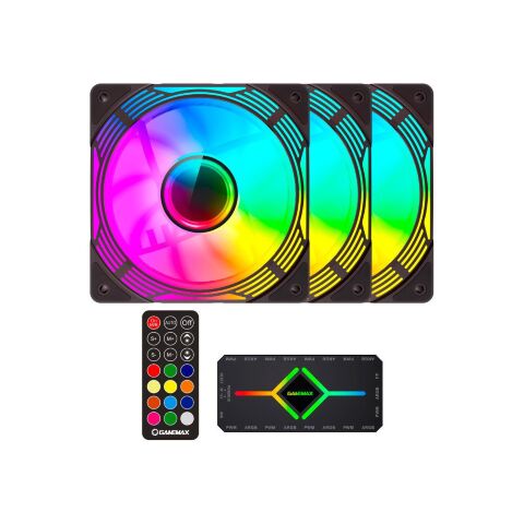 Кулер для корпуса Gamemax KF300 BK - Вентиляторы к корпусам  - Вентиляторы к корпусам 