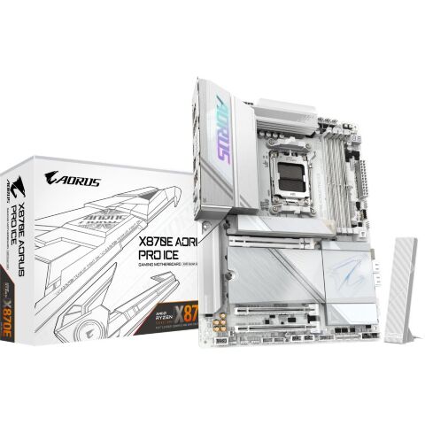 Материнская плата GIGABYTE X870E AORUS PRO ICE - Системные (материнские) платы  - Системные (материнские) платы 